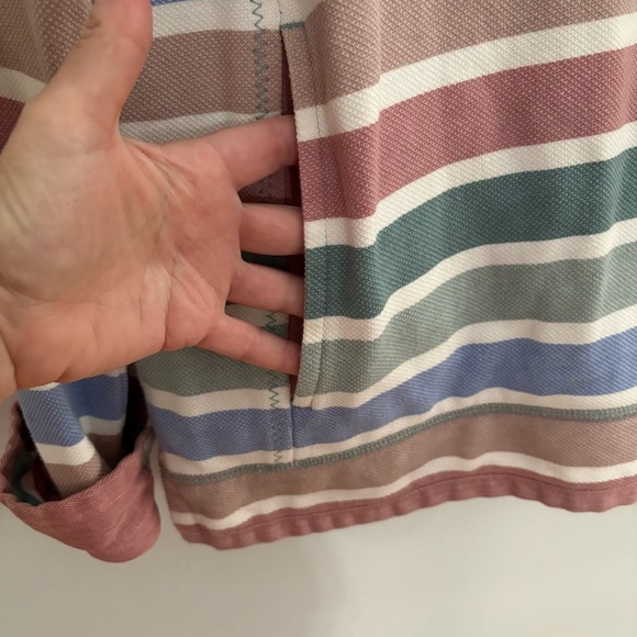 Fat Face Pastel Striped Quarter-Zip Top - Picture 8 of 14